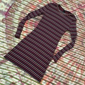 Multicolor stripe dress